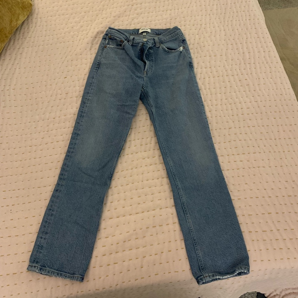 Size 25 Agolde High Rise Straight Leg Jeans